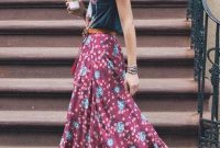 Cute Maxi Skirt Outfits To Impress Everybody11