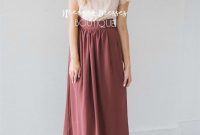 Cute Maxi Skirt Outfits To Impress Everybody14