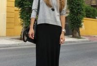 Cute Maxi Skirt Outfits To Impress Everybody23