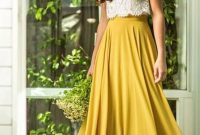 Cute Maxi Skirt Outfits To Impress Everybody31