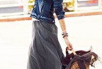 Cute Maxi Skirt Outfits To Impress Everybody37