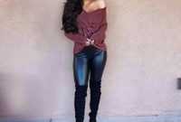 Cute Outfits Ideas With Leggings Suitable For Fall29