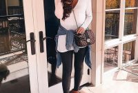 Cute Outfits Ideas With Leggings Suitable For Fall31