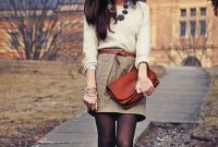 Modest But Classy Skirt Outfits Ideas Suitable For Fall07