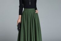 Modest But Classy Skirt Outfits Ideas Suitable For Fall13