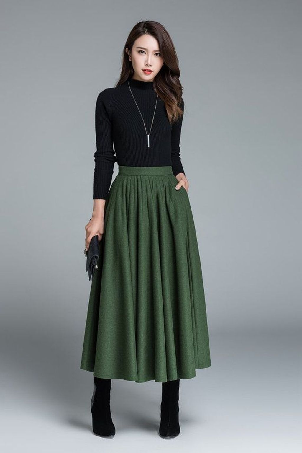 49 Modest But Classy Skirt Outfits Ideas Suitable For Fall 