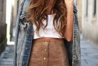 Modest But Classy Skirt Outfits Ideas Suitable For Fall20