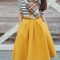Modest But Classy Skirt Outfits Ideas Suitable For Fall34