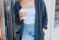 Unique Ways To Wear A Cardigan This Fall03
