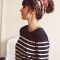 Wonderful Ways Wear Bun Fall Ideas41