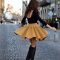 Adorable Winter Outfits Ideas Boots Skirts05