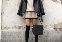 Adorable Winter Outfits Ideas Boots Skirts06
