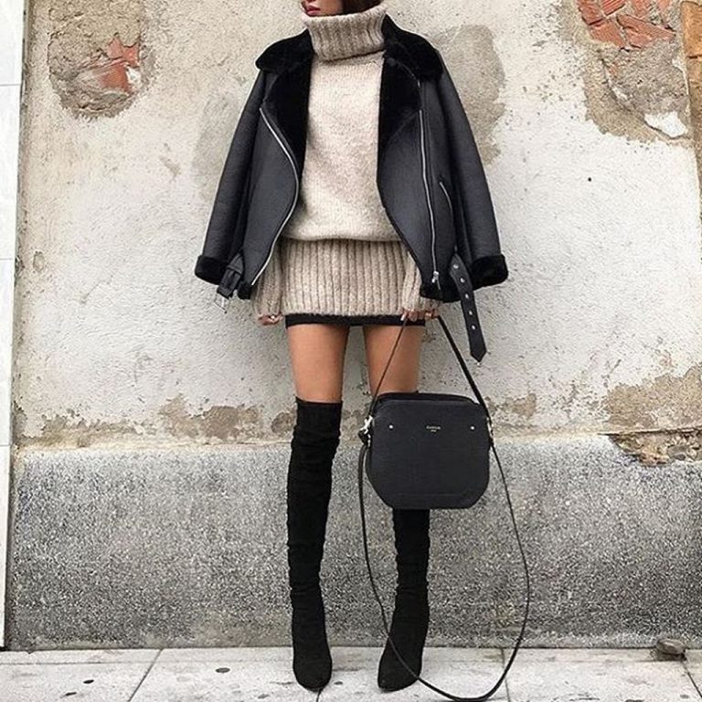 39 Adorable Winter Outfits Ideas Boots Skirts Addicfashion 4375