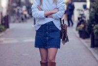 Adorable Winter Outfits Ideas Boots Skirts13