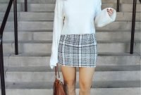Adorable Winter Outfits Ideas Boots Skirts18