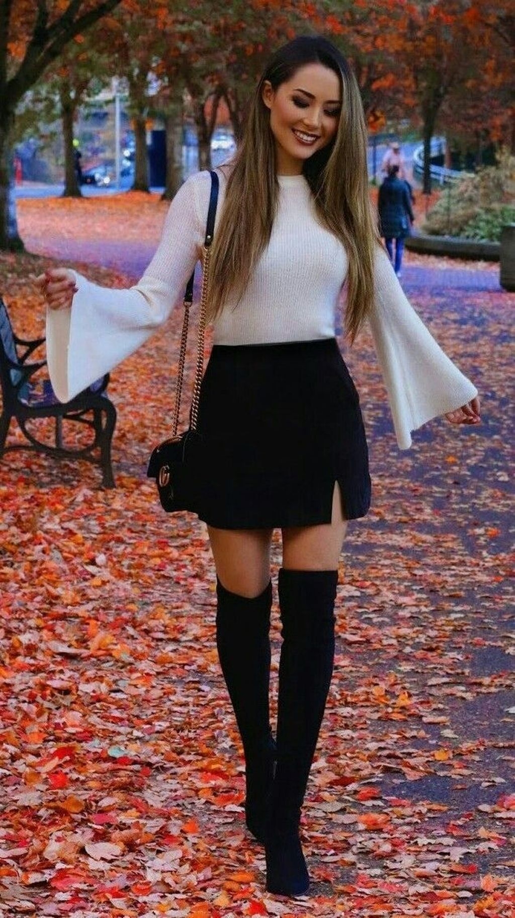 39 Adorable Winter Outfits Ideas Boots Skirts - ADDICFASHION