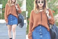 Fancy Winter Outfits Ideas Jean Skirts09