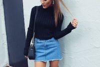 Fancy Winter Outfits Ideas Jean Skirts21