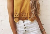 Fascinating Scalloped Clothing Ideas For Summer Outfits40