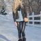 Popular Winter Outfits Ideas Leather Leggings13