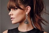 Pretty Hairstyle With Bangs Ideas29