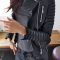 Pretty Winter Outfits Ideas Black Leather Jacket03