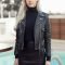 Pretty Winter Outfits Ideas Black Leather Jacket07