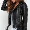 Pretty Winter Outfits Ideas Black Leather Jacket19