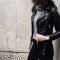 Pretty Winter Outfits Ideas Black Leather Jacket40