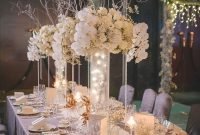 Classy Winter Wonderland Wedding Centerpieces Ideas03