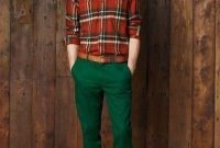 Cozy Plaid Shirt Outfit Christmas Ideas For Handsome Mens08