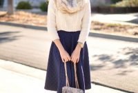 Elegant Midi Skirt Winter Ideas06