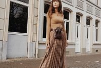 Elegant Midi Skirt Winter Ideas23