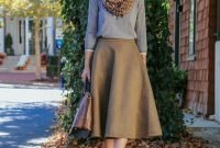 Elegant Midi Skirt Winter Ideas28