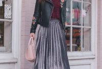 Elegant Midi Skirt Winter Ideas44