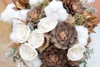 Modern Rustic Winter Wedding Flowers Ideas03