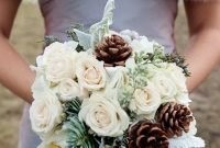 Modern Rustic Winter Wedding Flowers Ideas04