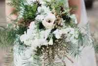Modern Rustic Winter Wedding Flowers Ideas08