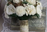 Modern Rustic Winter Wedding Flowers Ideas14
