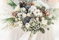Modern Rustic Winter Wedding Flowers Ideas33