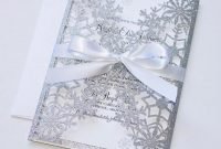 Popular Winter Wonderland Wedding Invitations Ideas17