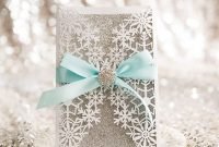 Popular Winter Wonderland Wedding Invitations Ideas19
