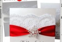 Popular Winter Wonderland Wedding Invitations Ideas30
