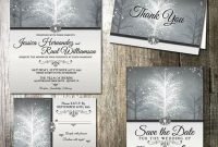 Popular Winter Wonderland Wedding Invitations Ideas31