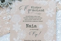 Popular Winter Wonderland Wedding Invitations Ideas38