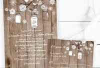 Romantic Rustic Winter Wedding Invitations Ideas05