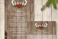 Romantic Rustic Winter Wedding Invitations Ideas12
