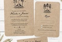 Romantic Rustic Winter Wedding Invitations Ideas13