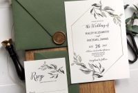 Romantic Rustic Winter Wedding Invitations Ideas30
