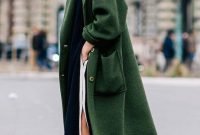 Stylish Emerald Coats Ideas For Winter13